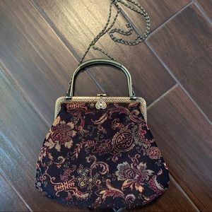 Vintage beaded & embroidered crossbody/clutch
